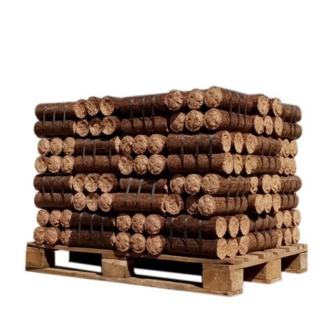 Madera densificada – Troncos nocturnos, medio palé de 480 kg