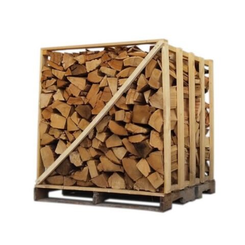 Troncos de 50 cm – Mezcla de 80% de maderas duras, palé de 1,2 m³