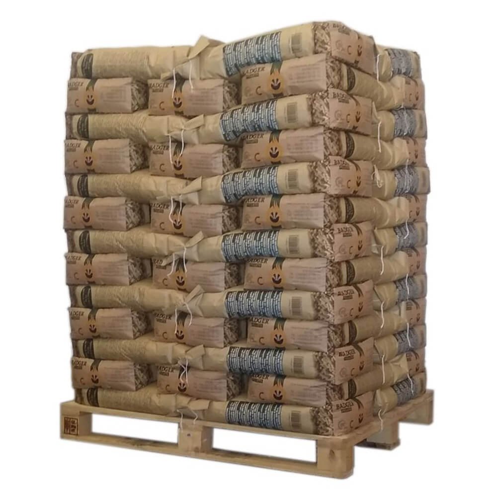 Pellets Badger – Palé de 65 sacos de 15 kg