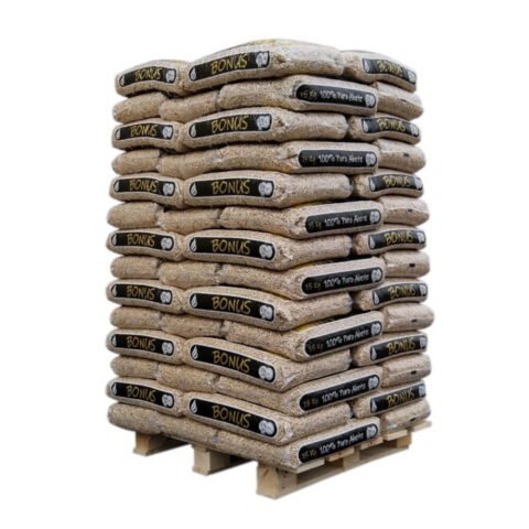 Pellets de madera Bonus – Palé de 70 sacos de 15 kg