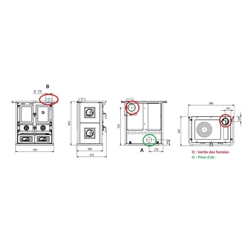 La Nordica Rosetta 5.0 Ceramica Liberty – 7,9 kW - Imagen 6