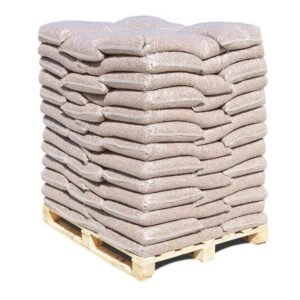 Pellets de madera DIN Plus – Palé de 75 sacos de 10 kg